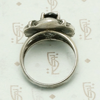 Silver Wreathed Smokey Quartz Ring