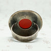 Roman Soldier Carnelian Intaglio Ring with Meander