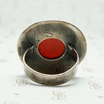 Roman Soldier Carnelian Intaglio Ring with Meander