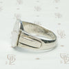 Deco Sterling Silver Signet Ring