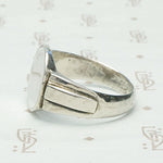 Deco Sterling Silver Signet Ring