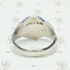 Deco Sterling Silver Signet Ring