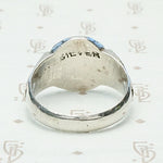 Deco Sterling Silver Signet Ring