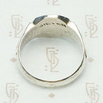 Deco Sterling Silver Signet Ring