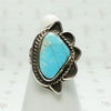 Abstract "Eye" Ring in Turquoise & Silver
