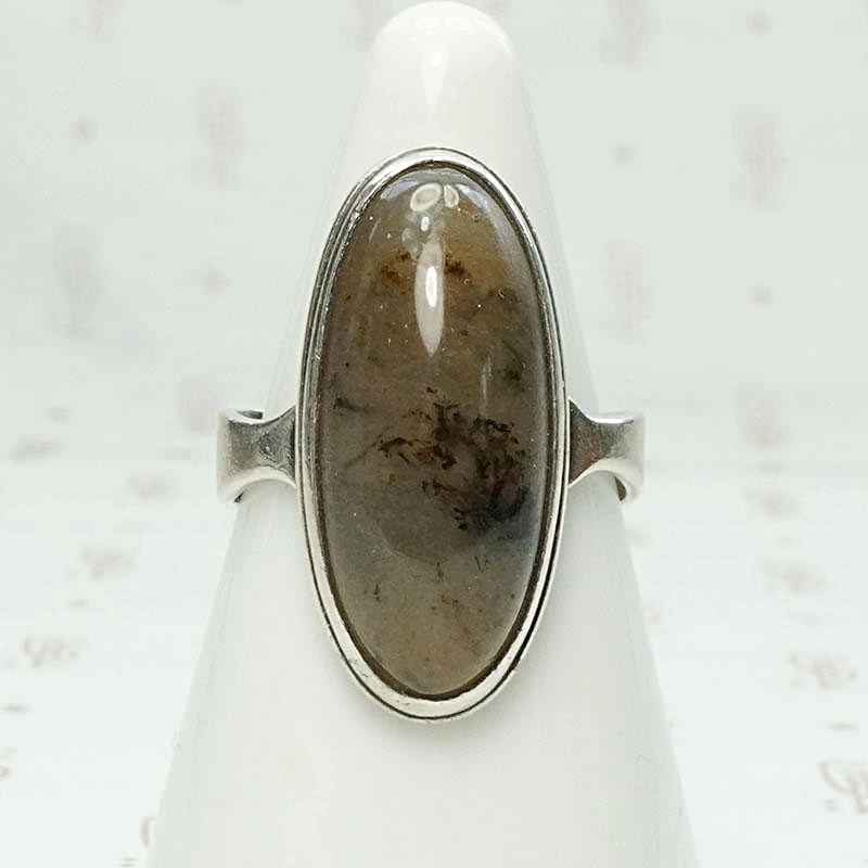 Subtle Sterling Silver & Agate Ring