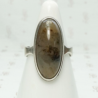 Subtle Sterling Silver & Agate Ring