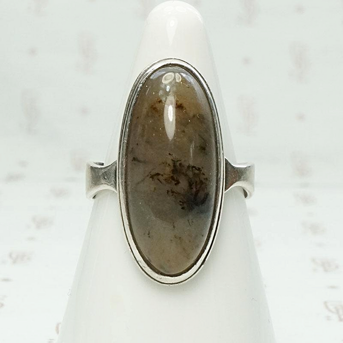Subtle Sterling Silver & Agate Ring