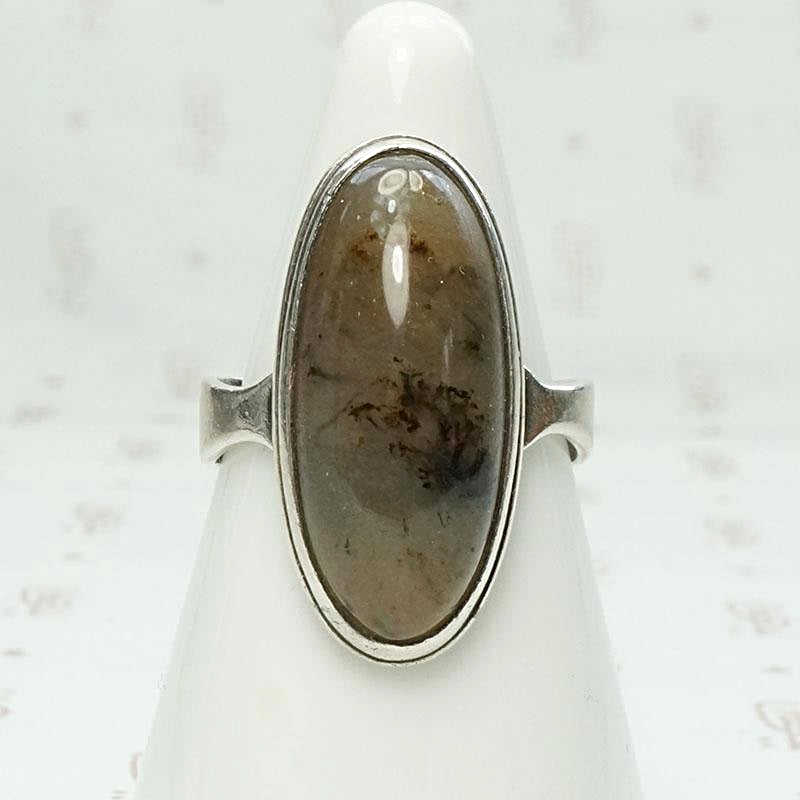 Subtle Sterling Silver & Agate Ring