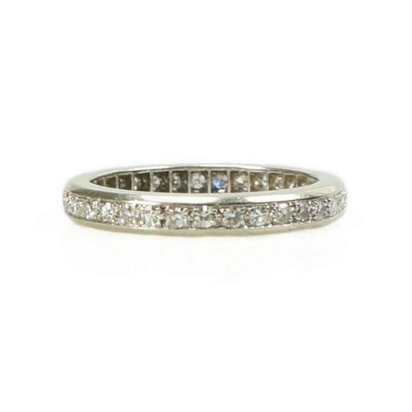 1940's European Eternity Band 18k White Gold