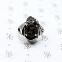 Dreamy Smokey Quartz Ring in Silver
