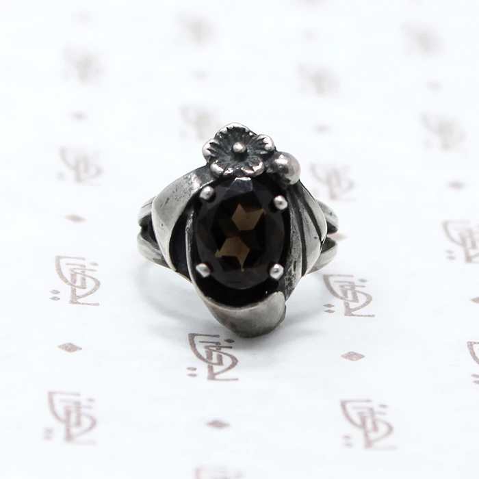 Dreamy Smokey Quartz Ring in Silver