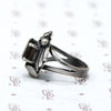 Dreamy Smokey Quartz Ring in Silver