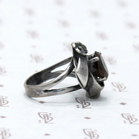 Dreamy Smokey Quartz Ring in Silver