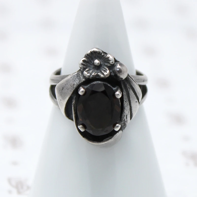 Dreamy Smokey Quartz Ring in Silver