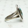 Hand Made Native American Ring with Leaf & Horseshoe