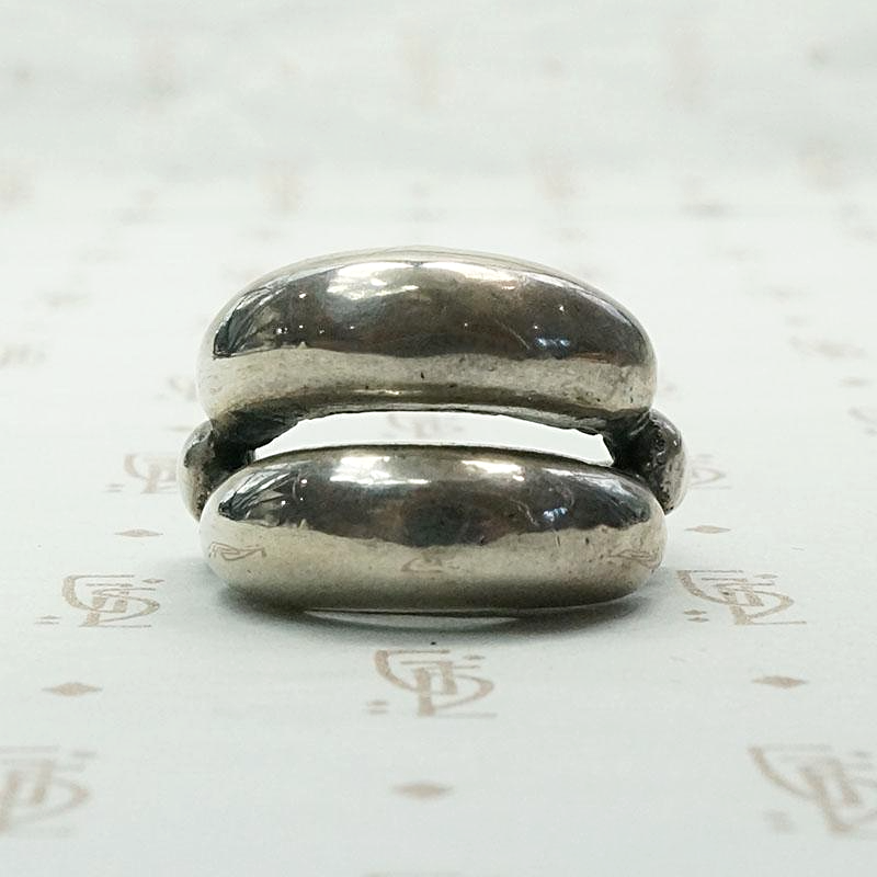 Double Domed Modernist Sterling Band