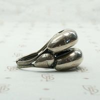 Double Domed Modernist Sterling Band