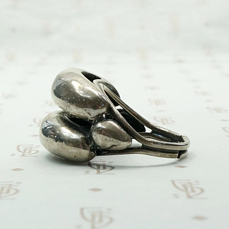 Double Domed Modernist Sterling Band