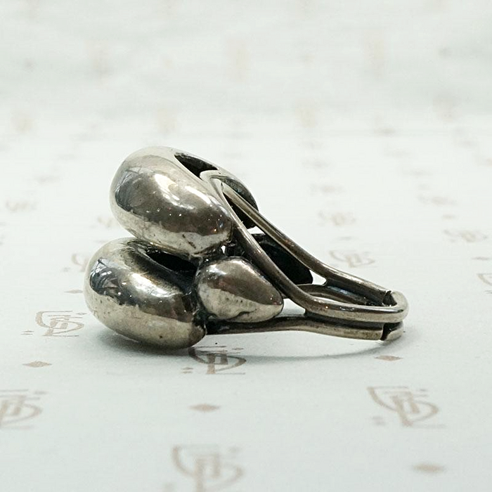 Double Domed Modernist Sterling Band