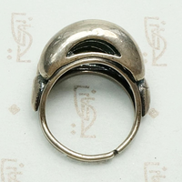 Double Domed Modernist Sterling Band
