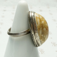 Petrified Dinosaur Egg Specimen Ring