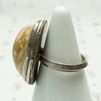 Petrified Dinosaur Egg Specimen Ring