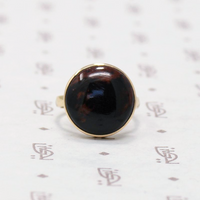 Chunky Gold and Jasper Ring