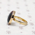 Chunky Gold and Jasper Ring