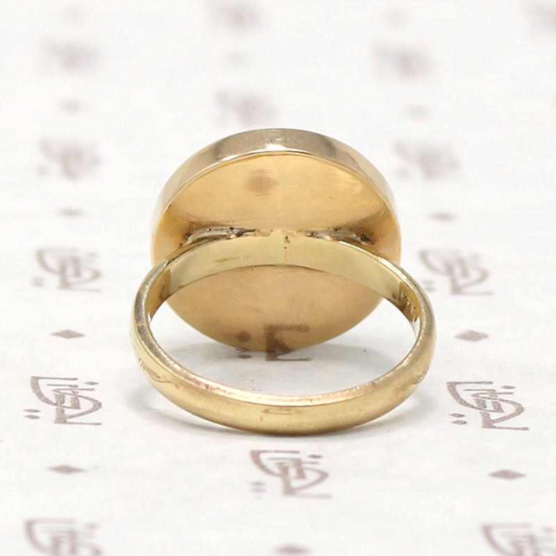 Chunky Gold and Jasper Ring