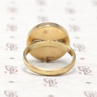 Chunky Gold and Jasper Ring