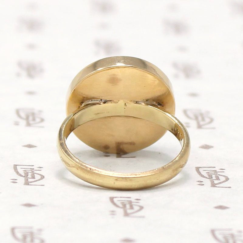 Chunky Gold and Jasper Ring