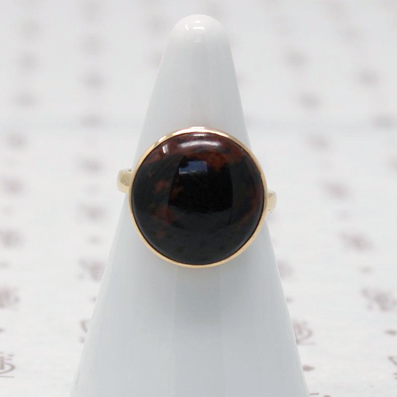 Chunky Gold and Jasper Ring