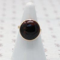 Chunky Gold and Jasper Ring