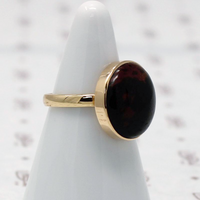 Chunky Gold and Jasper Ring