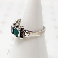 Incredible Green Turquoise in Sterling Silver Band