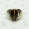 Tigers Eye in Silver Gypsy Band