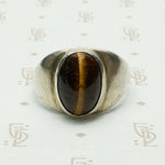 Tigers Eye in Silver Gypsy Band
