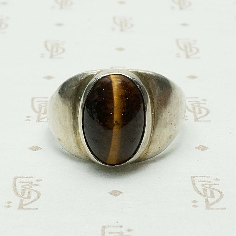 Tigers Eye in Silver Gypsy Band
