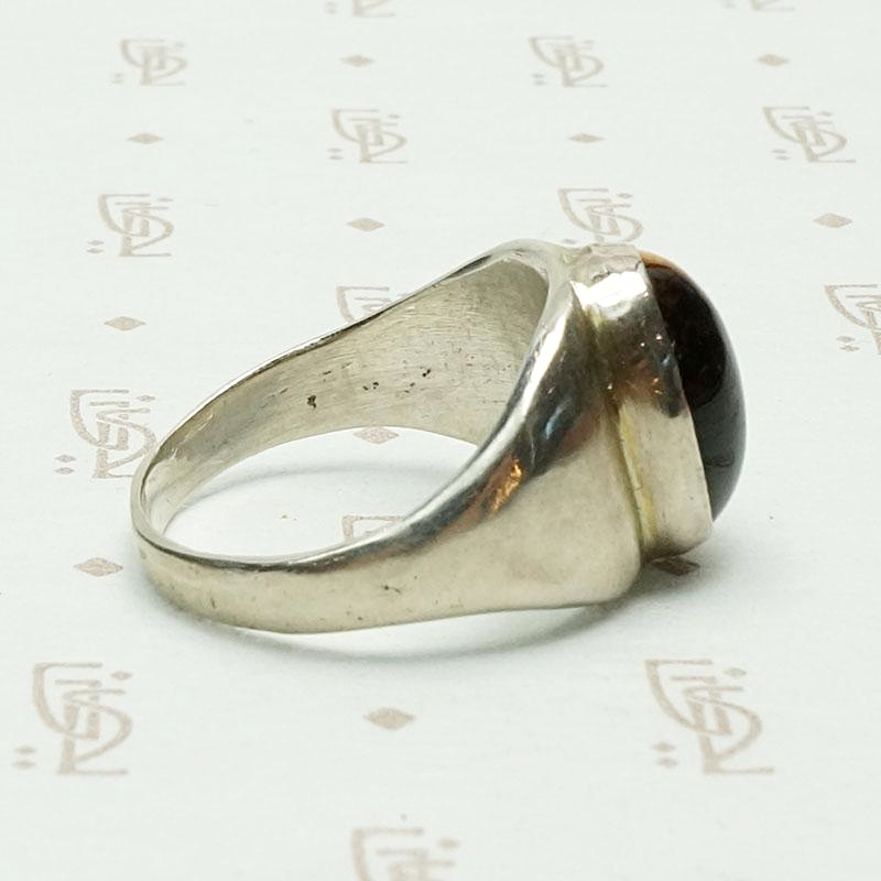 Tigers Eye in Silver Gypsy Band