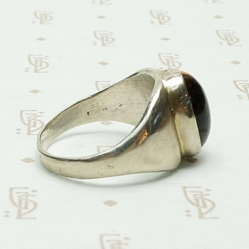Tigers Eye in Silver Gypsy Band
