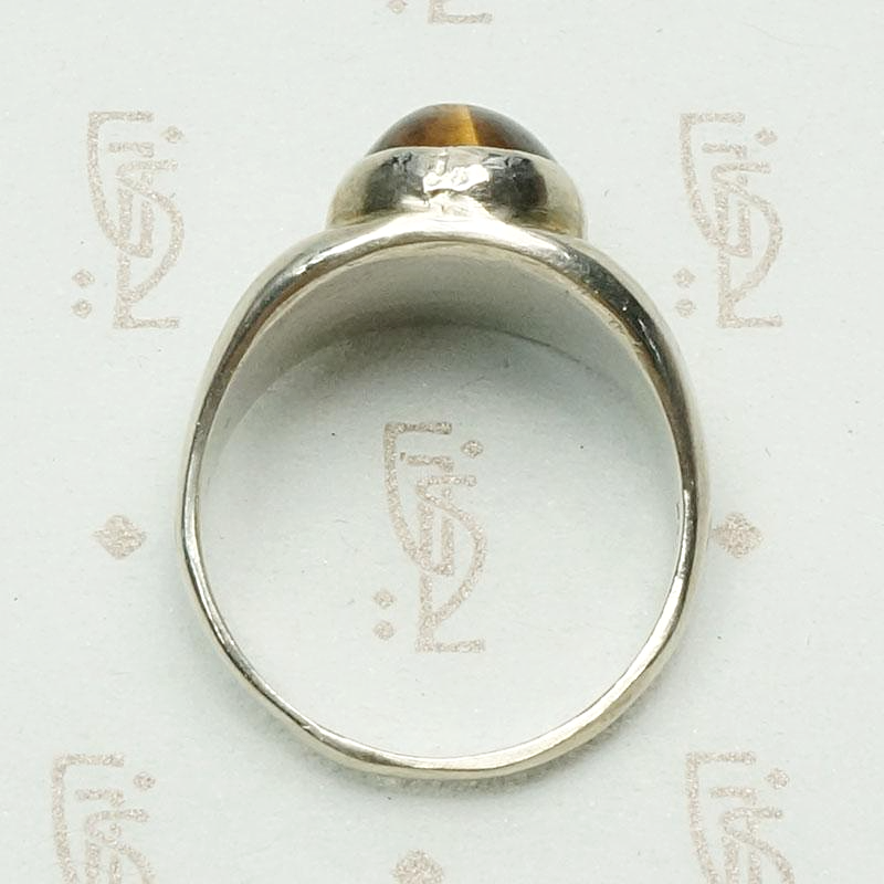 Tigers Eye in Silver Gypsy Band