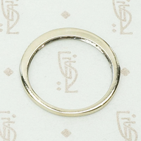 Slim & Sleek Diamond Set Half Hoop Band, top view