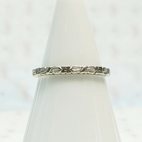 Bright White Gold Leaves and Flowers Band
