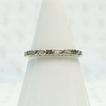 Bright White Gold Leaves and Flowers Band