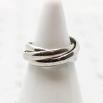 Three Intertwined Band Silver Ring