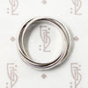 Three Intertwined Band Silver Ring