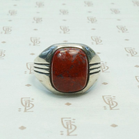 Red Jasper Men's Ring by Otsby & Barton