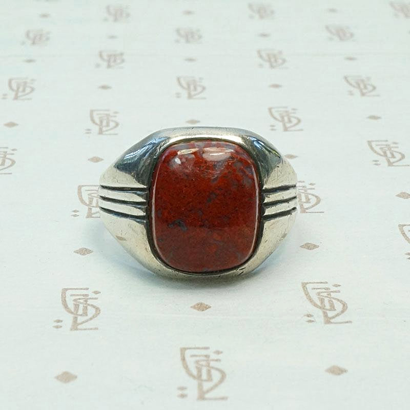 Red Jasper Men's Ring by Otsby & Barton
