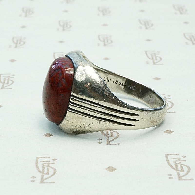 Red Jasper Men's Ring by Otsby & Barton